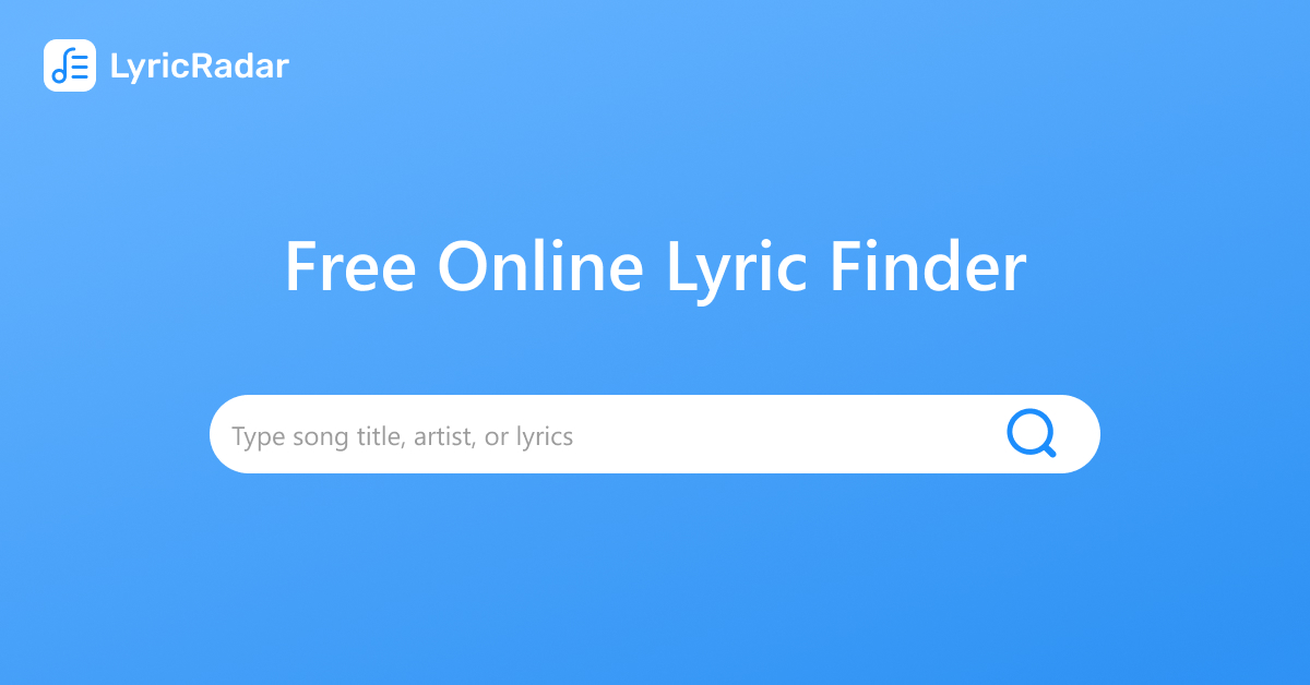 Free online lyric finder find any song lyrics in seconds